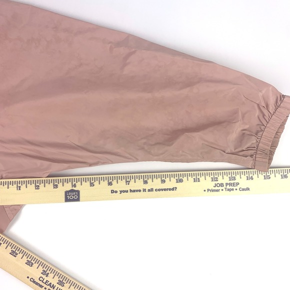 Uniqlo Windbreaker Jacket Sz XL Full Zip Dusty Rose Pink Hooded Vented Pockets - Picture 14 of 16